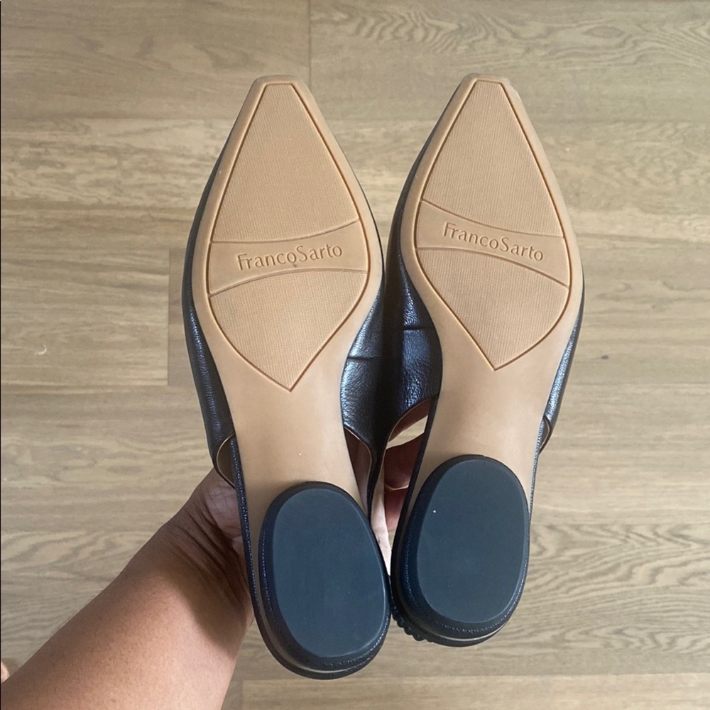 COPY - Franco Sarto Black Elegant Sling back Flats - Picture 5 of 7